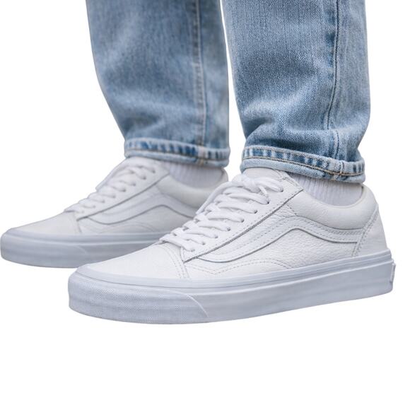 Vans Other - Vans Old Skool 36 LX White Leather Men Size 8.5 Womens Size 10 New Without Box